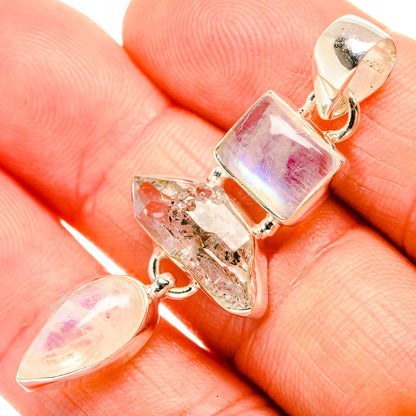 Herkimer Diamond Pendants handcrafted by Ana Silver Co - PD32756