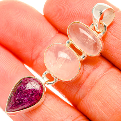 Ruby Fuchsite Pendants handcrafted by Ana Silver Co - PD32759
