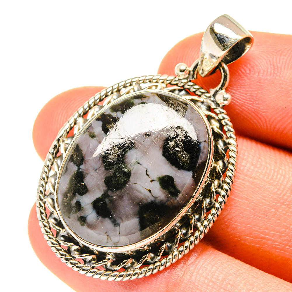 Gabbro Stone Pendants handcrafted by Ana Silver Co - PD3276