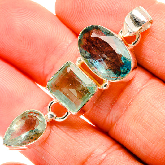 Green Fluorite Pendants handcrafted by Ana Silver Co - PD32763