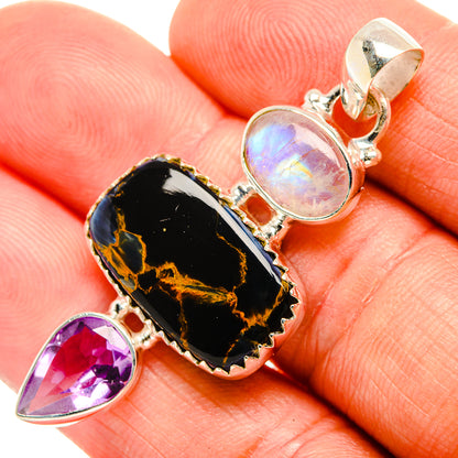 Pietersite Pendants handcrafted by Ana Silver Co - PD32765