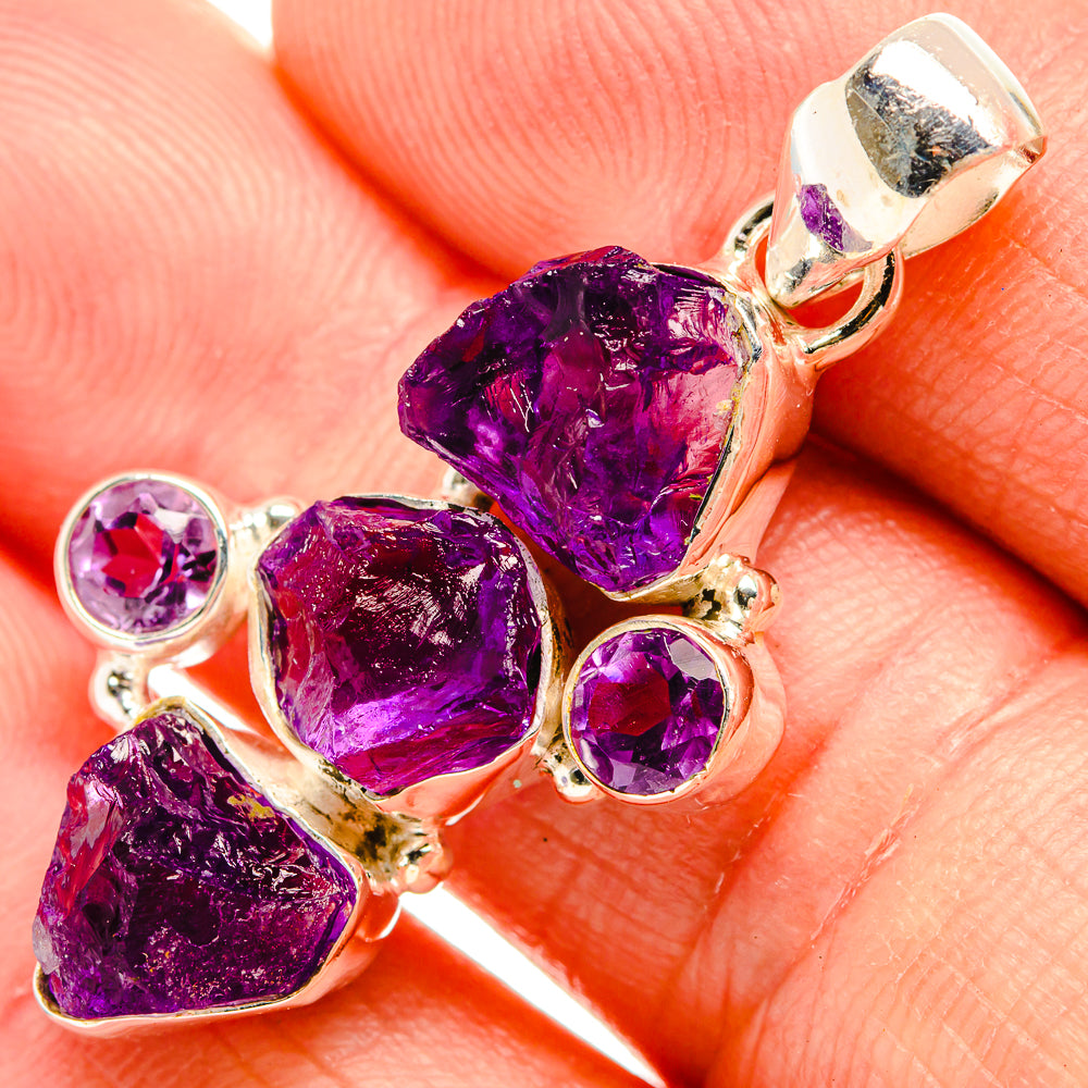 Amethyst Pendants handcrafted by Ana Silver Co - PD32771