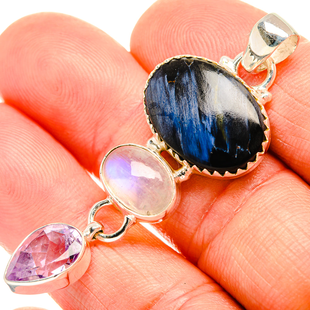 Pietersite Pendants handcrafted by Ana Silver Co - PD32773