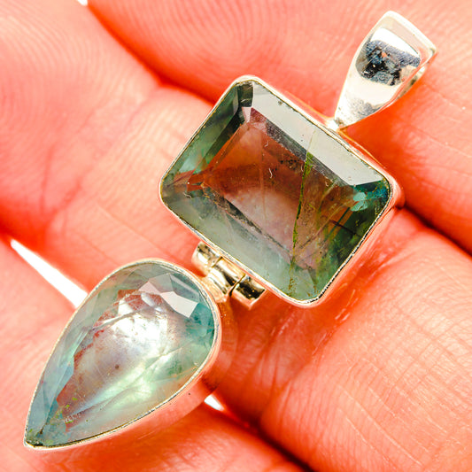 Green Fluorite Pendants handcrafted by Ana Silver Co - PD32774