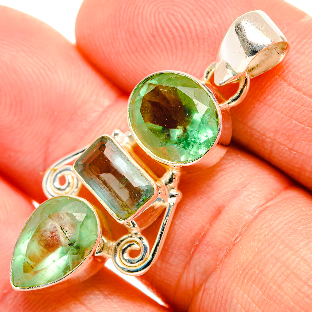 Green Fluorite Pendants handcrafted by Ana Silver Co - PD32778