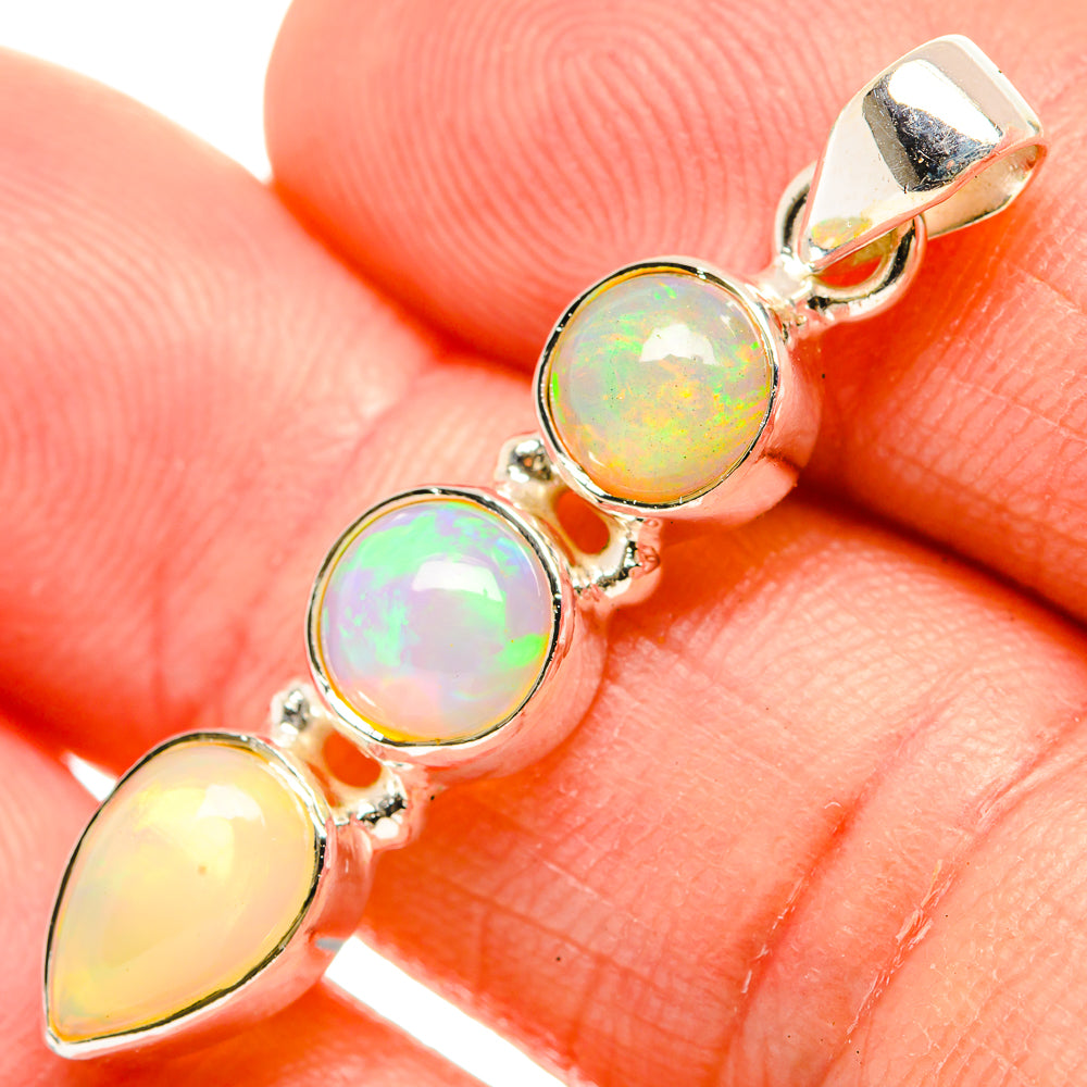 Ethiopian Opal Pendants handcrafted by Ana Silver Co - PD32781