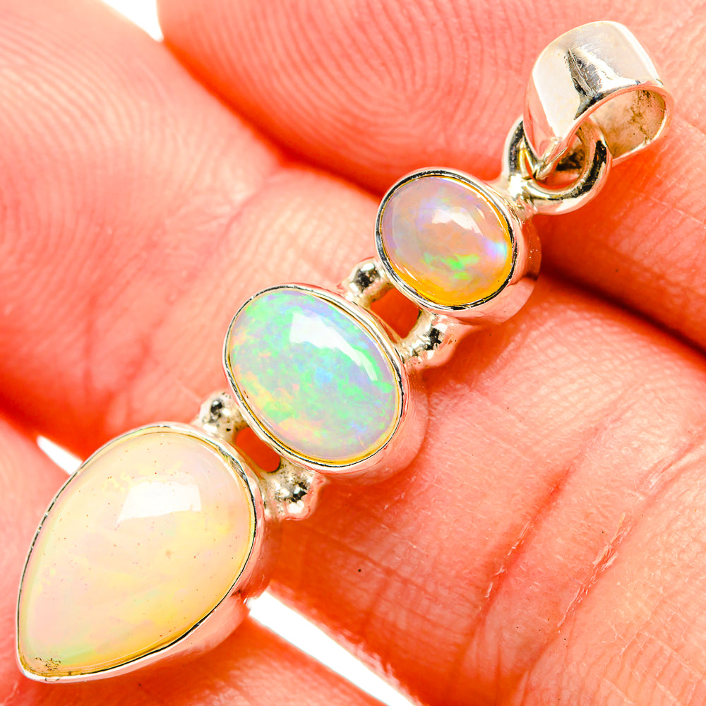 Ethiopian Opal Pendants handcrafted by Ana Silver Co - PD32782