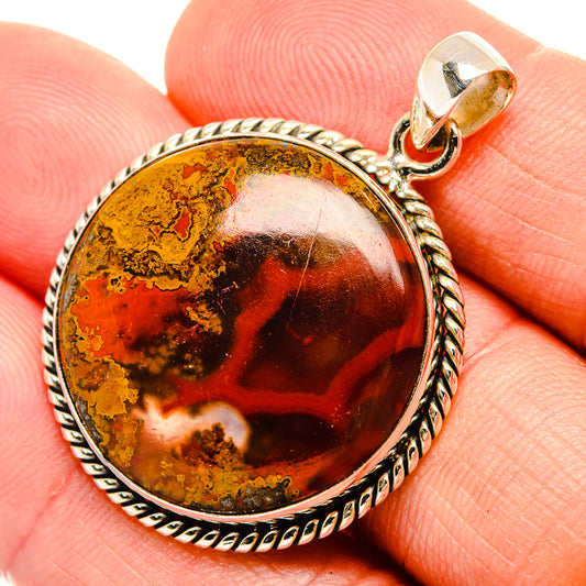 Moroccan Agate Pendants handcrafted by Ana Silver Co - PD32788