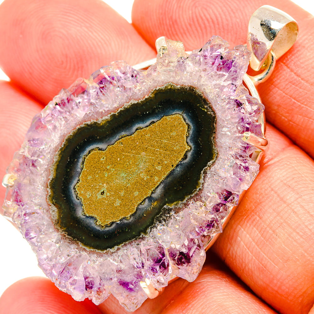 Amethyst Stalactite Pendants handcrafted by Ana Silver Co - PD32796