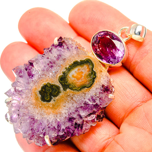 Amethyst Stalactite Pendants handcrafted by Ana Silver Co - PD32797