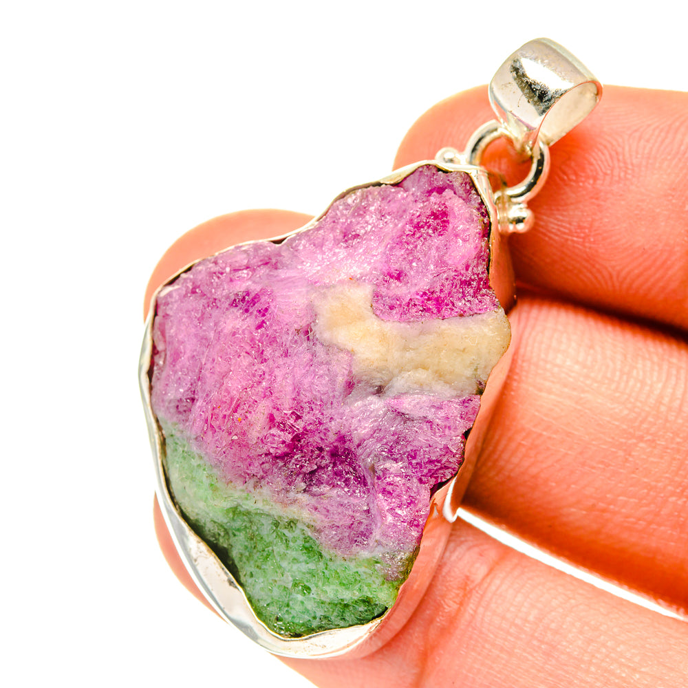 Ruby Zoisite Pendants handcrafted by Ana Silver Co - PD3280