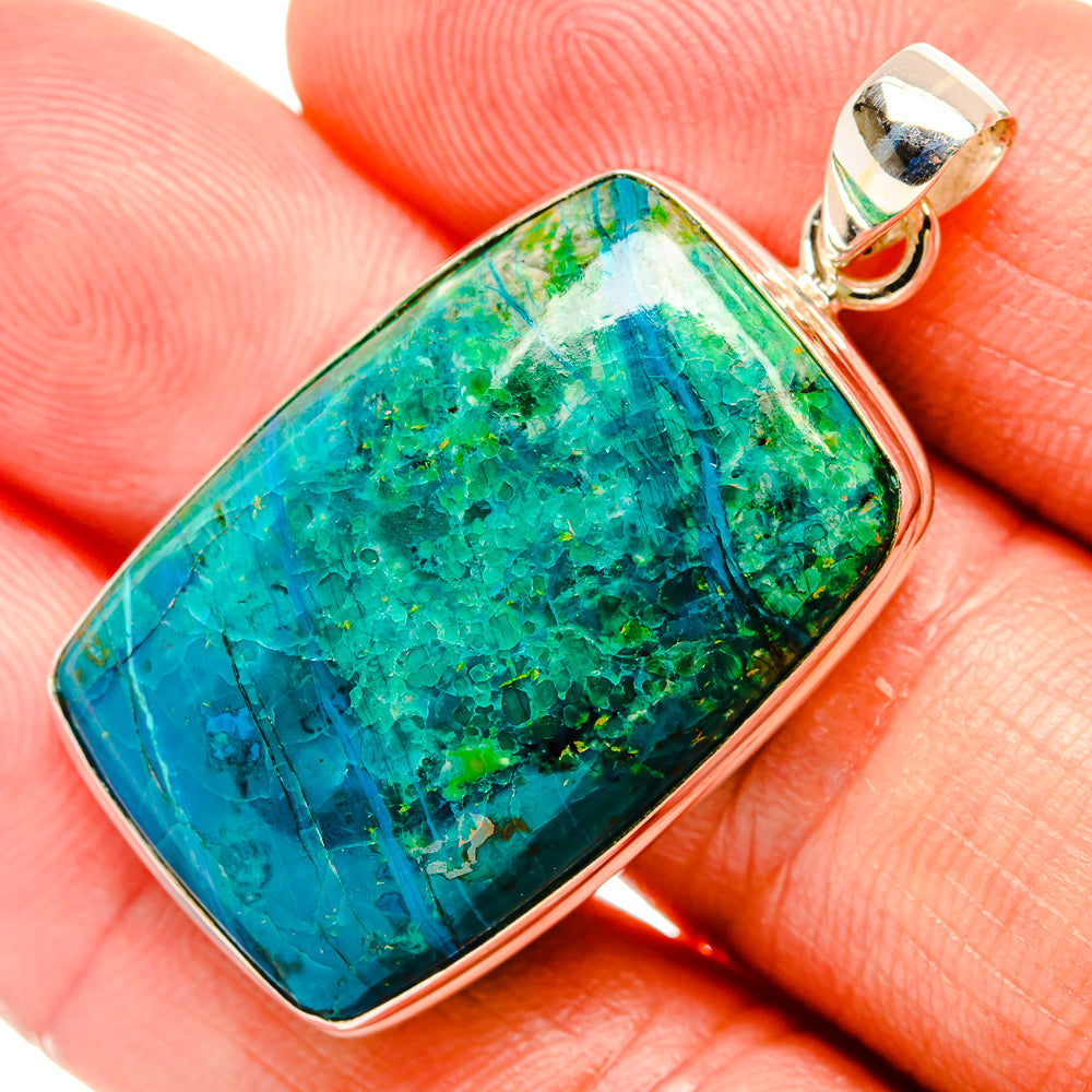 Chrysocolla Pendants handcrafted by Ana Silver Co - PD32820