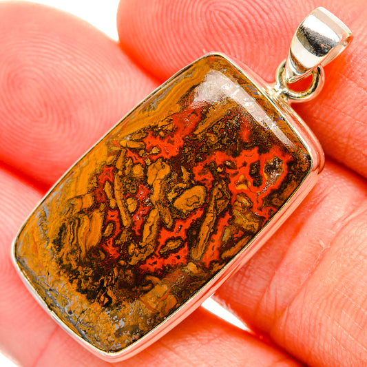 Moroccan Agate Pendants handcrafted by Ana Silver Co - PD32826