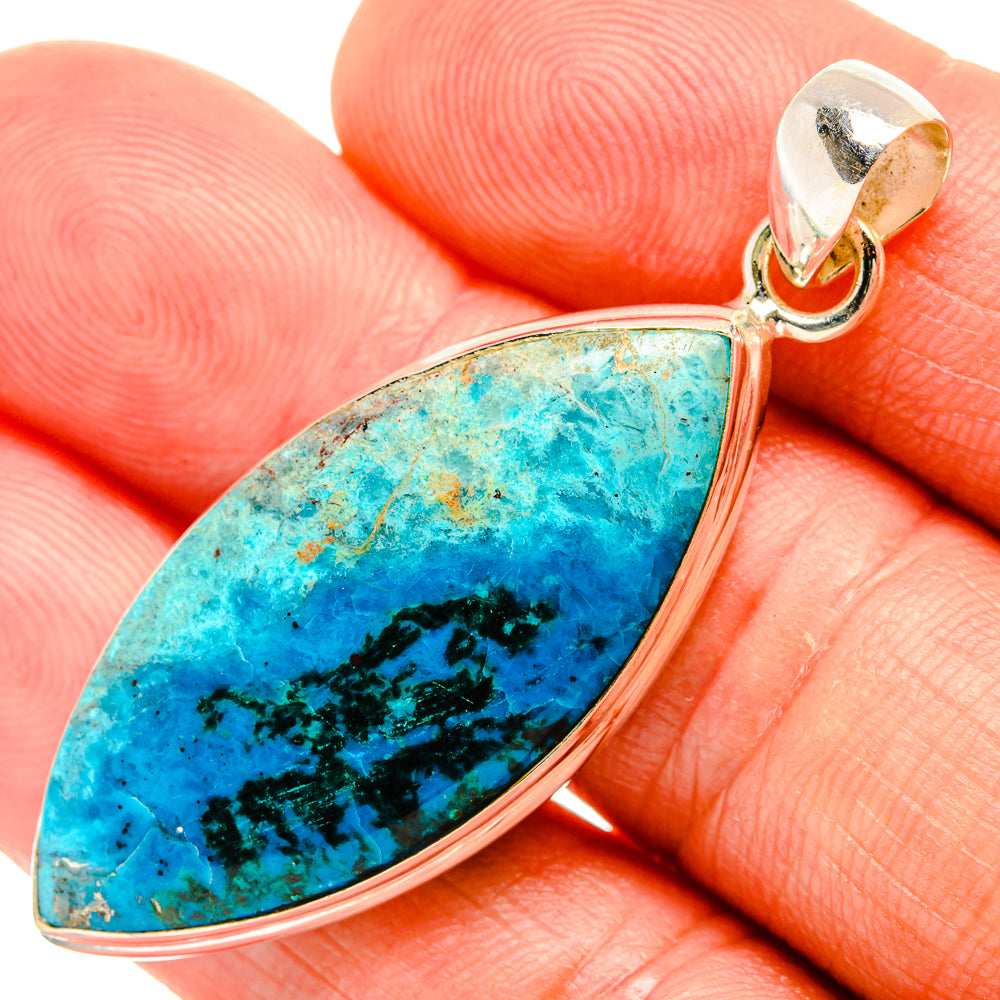 Chrysocolla Pendants handcrafted by Ana Silver Co - PD32836