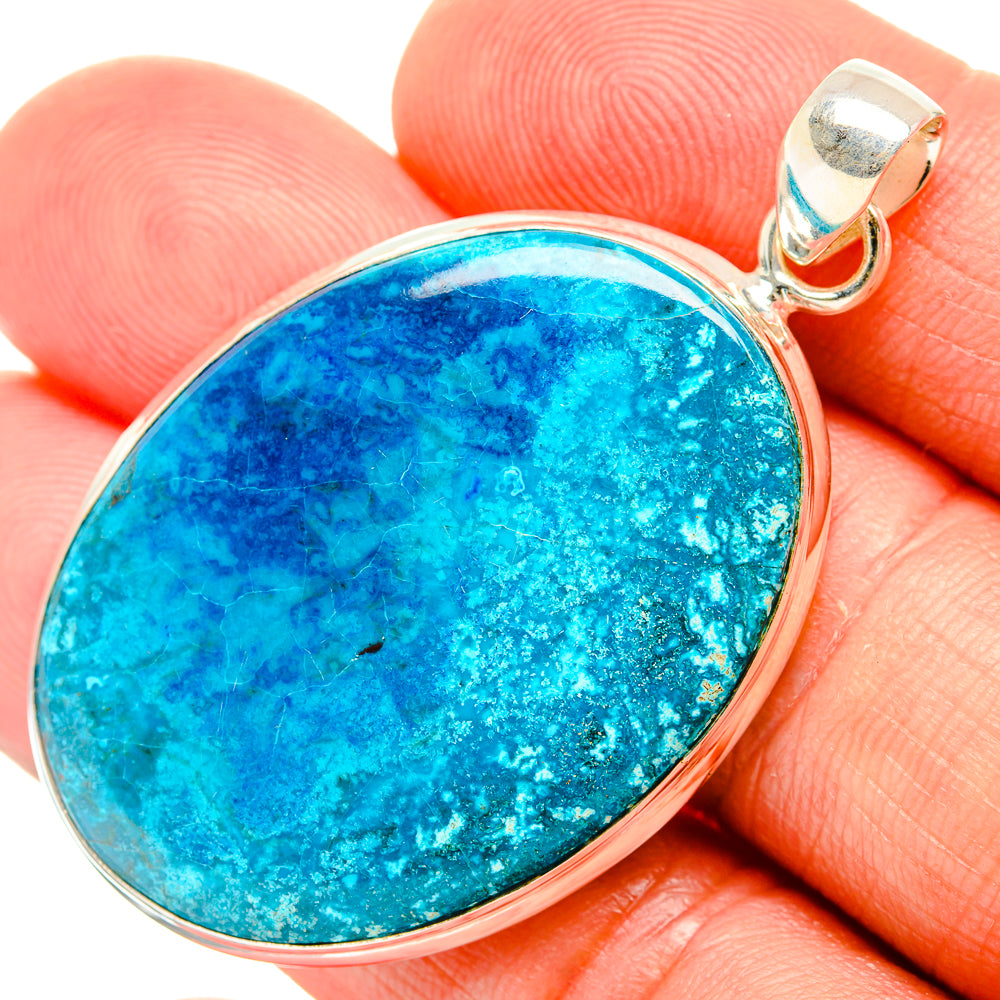 Chrysocolla Pendants handcrafted by Ana Silver Co - PD32840