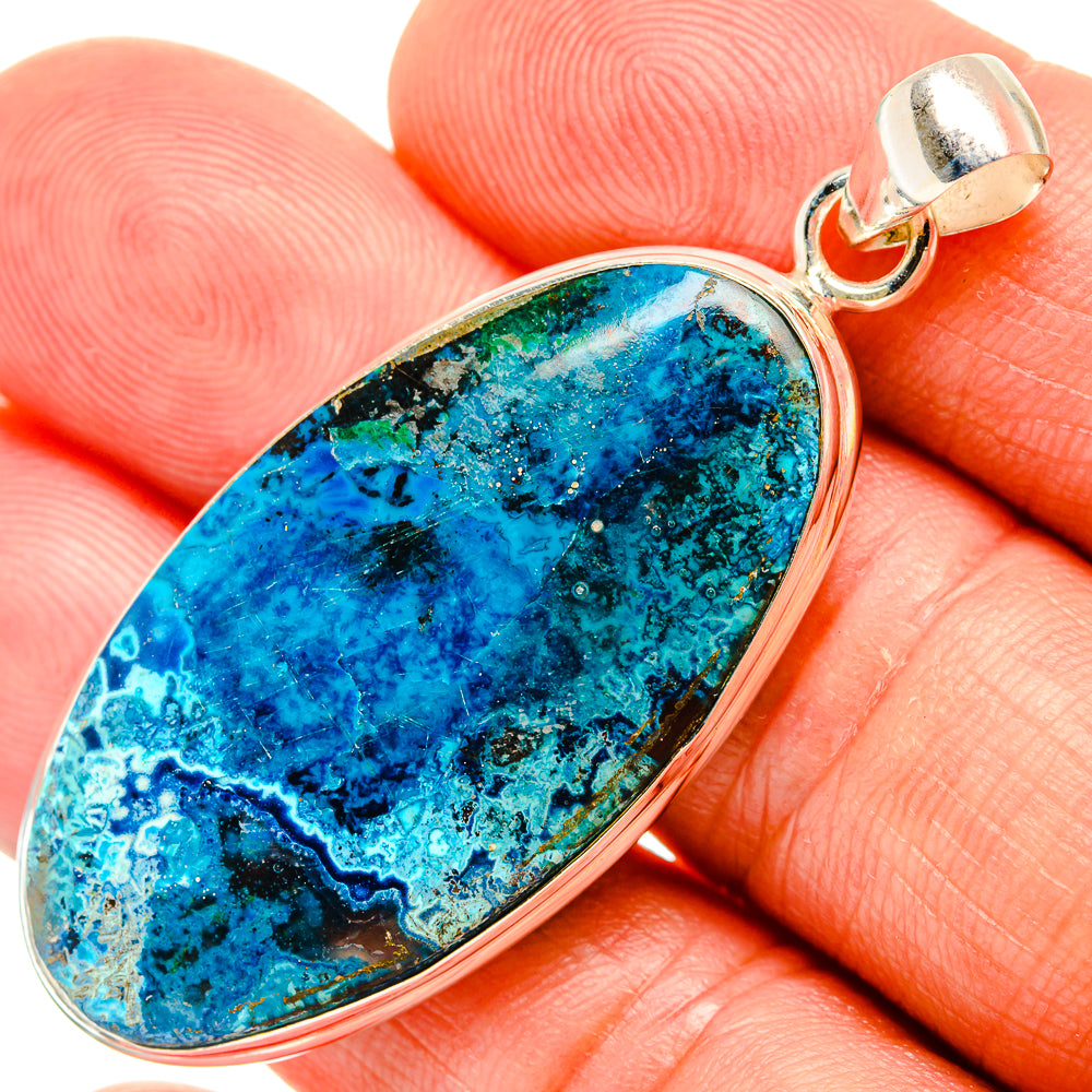 Chrysocolla Pendants handcrafted by Ana Silver Co - PD32841