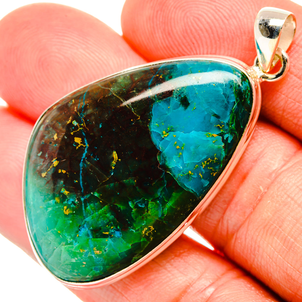 Chrysocolla Pendants handcrafted by Ana Silver Co - PD32842