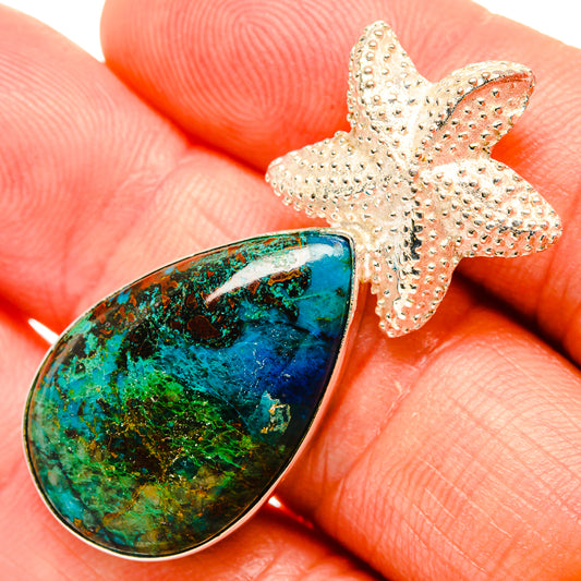 Chrysocolla Pendants handcrafted by Ana Silver Co - PD32847