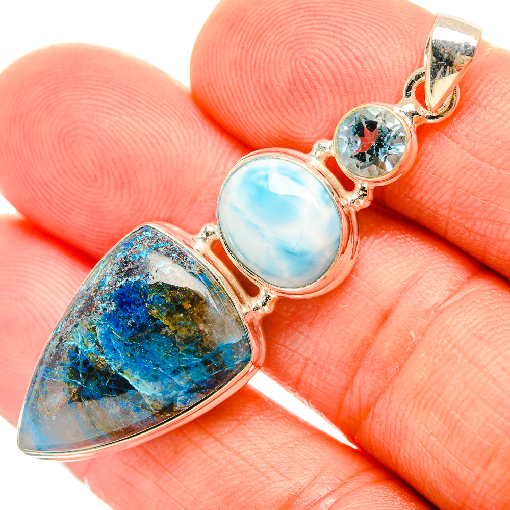 Shattuckite Pendants handcrafted by Ana Silver Co - PD32850