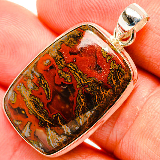 Moroccan Agate Pendants handcrafted by Ana Silver Co - PD32853