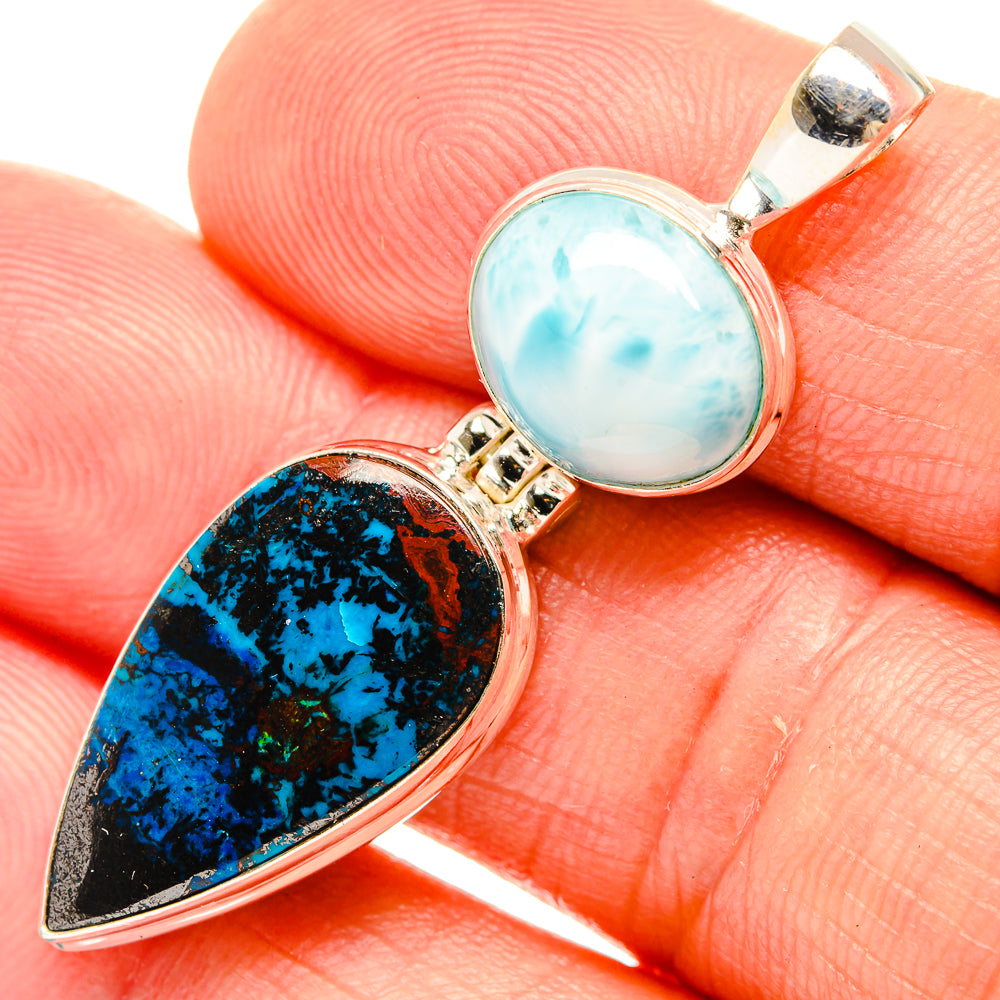 Shattuckite Pendants handcrafted by Ana Silver Co - PD32860