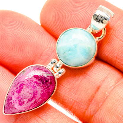 Ruby Pendants handcrafted by Ana Silver Co - PD32863