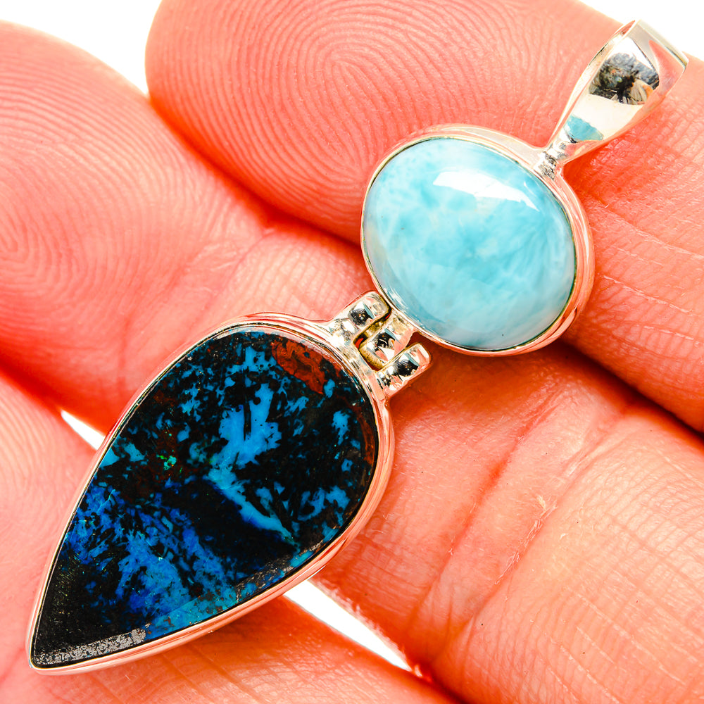 Shattuckite Pendants handcrafted by Ana Silver Co - PD32864