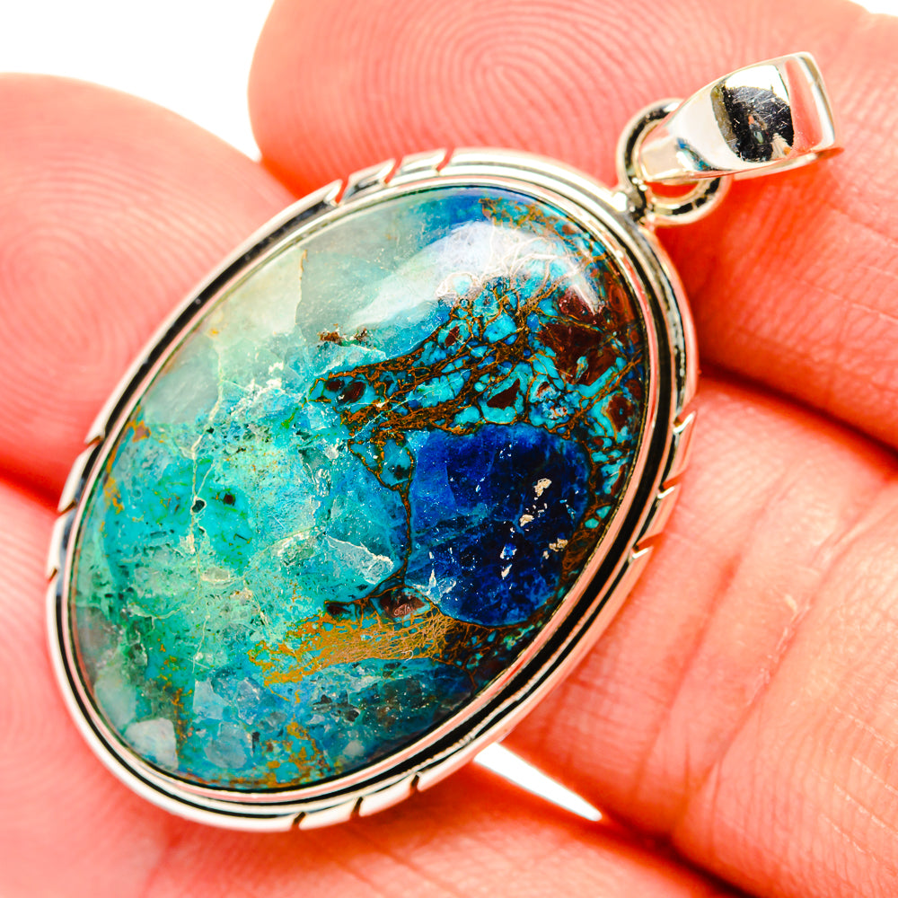 Chrysocolla Pendants handcrafted by Ana Silver Co - PD32870