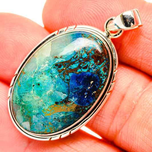 Chrysocolla Pendants handcrafted by Ana Silver Co - PD32870