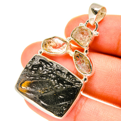 Tektite Pendants handcrafted by Ana Silver Co - PD3288