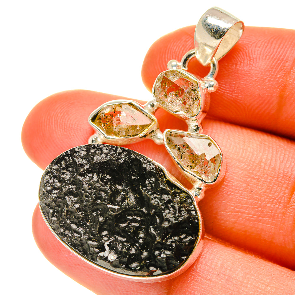 Tektite Pendants handcrafted by Ana Silver Co - PD3289