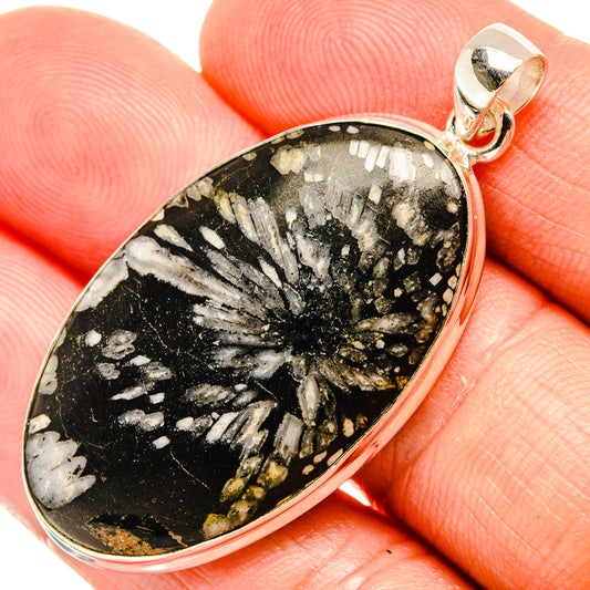 Chrysanthemum Stone Pendants handcrafted by Ana Silver Co - PD32896