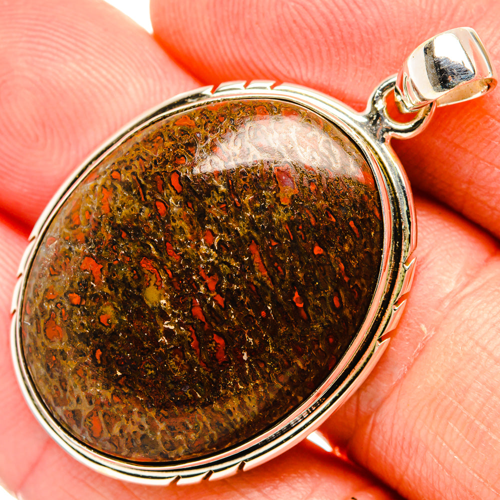 Dinosaur Bone Pendants handcrafted by Ana Silver Co - PD32897