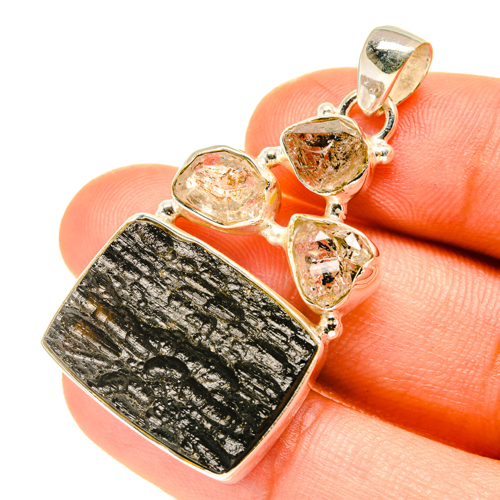 Tektite Pendants handcrafted by Ana Silver Co - PD3290