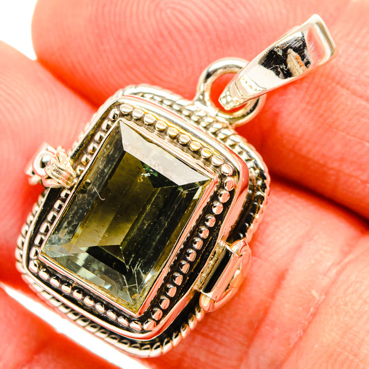 Green Amethyst Pendants handcrafted by Ana Silver Co - PD32921