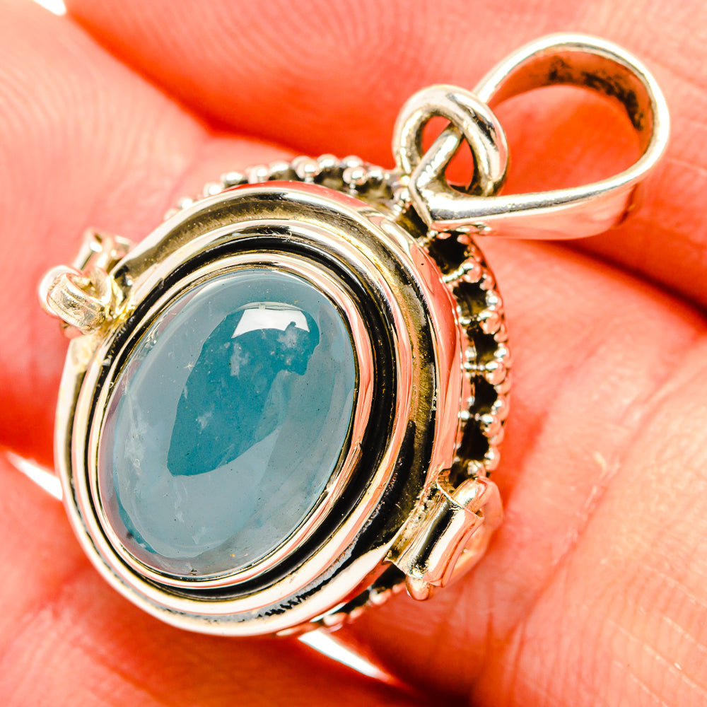 Aquamarine Pendants handcrafted by Ana Silver Co - PD32928