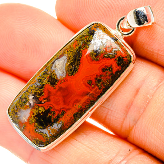 Moroccan Agate Pendants handcrafted by Ana Silver Co - PD32936