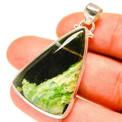 Australian Green Opal Pendants handcrafted by Ana Silver Co - PD3294