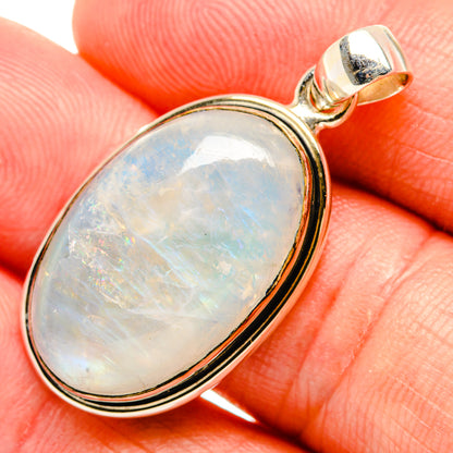 Rainbow Moonstone Pendants handcrafted by Ana Silver Co - PD32944