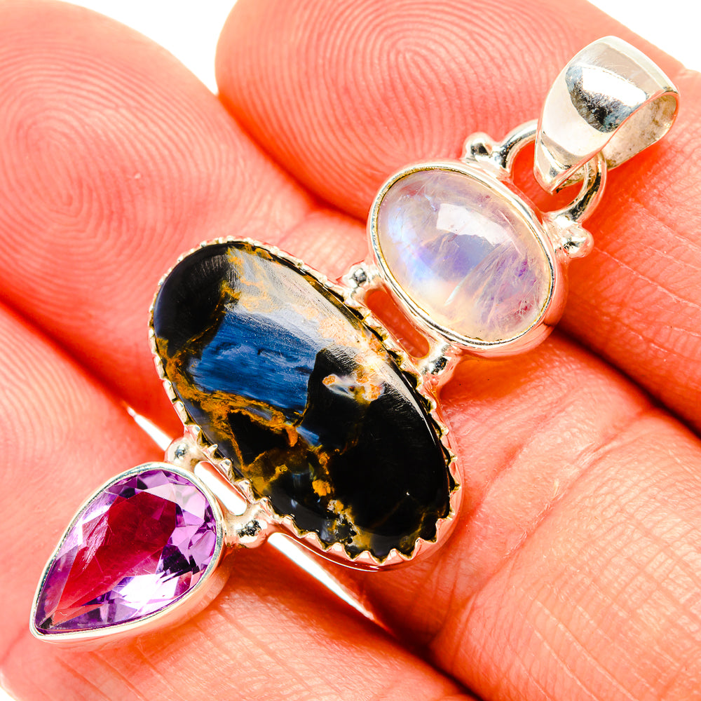 Pietersite Pendants handcrafted by Ana Silver Co - PD32970