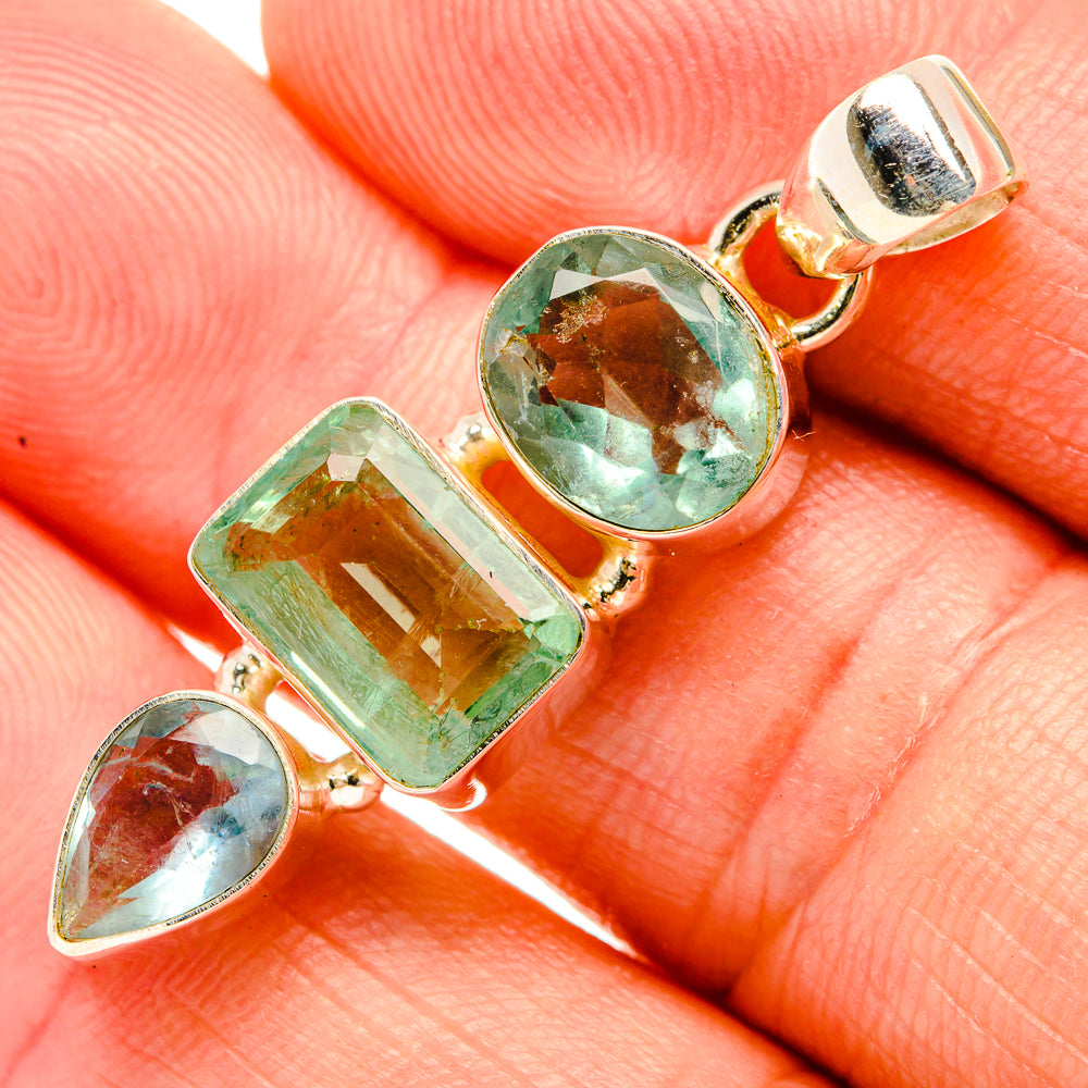 Green Fluorite Pendants handcrafted by Ana Silver Co - PD32972