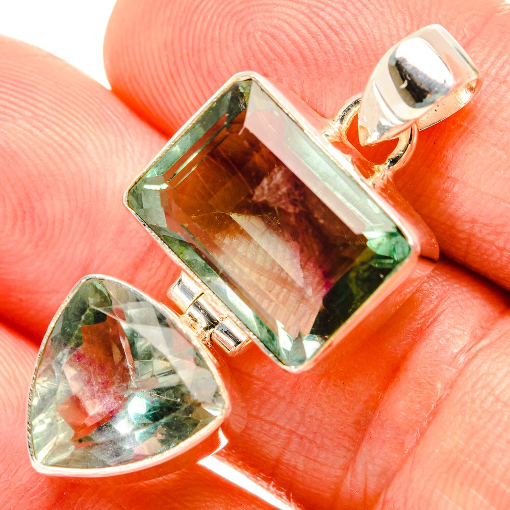 Green Fluorite Pendants handcrafted by Ana Silver Co - PD32975