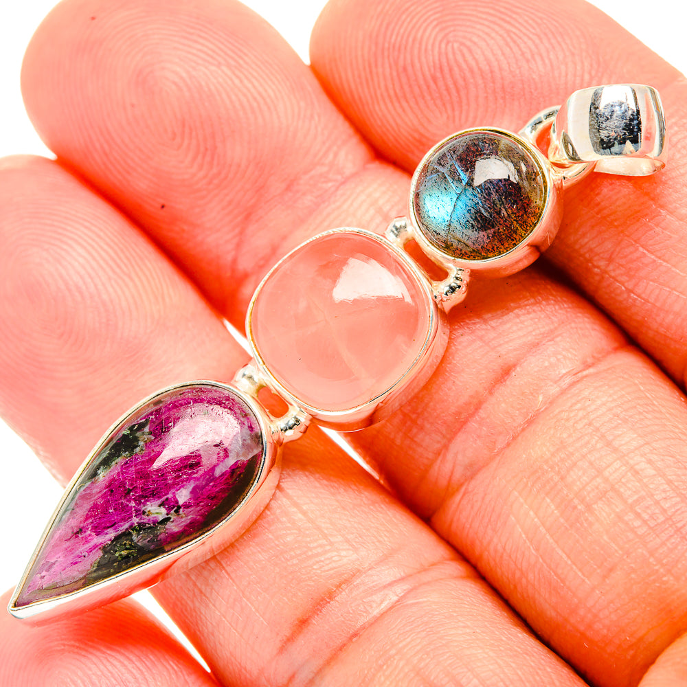 Russian Eudialyte Pendants handcrafted by Ana Silver Co - PD32988
