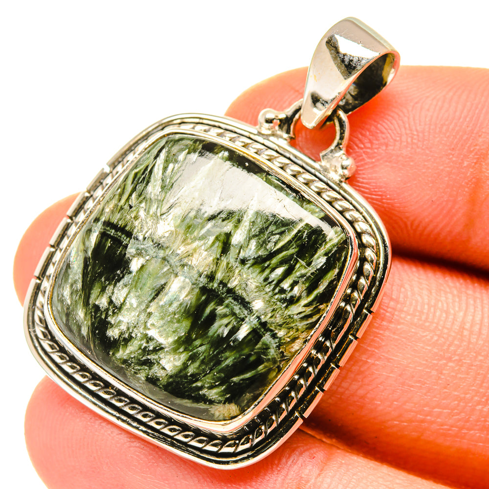 Seraphinite Pendants handcrafted by Ana Silver Co - PD3301