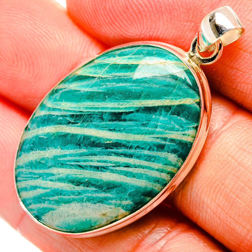 Amazonite Pendants handcrafted by Ana Silver Co - PD33017