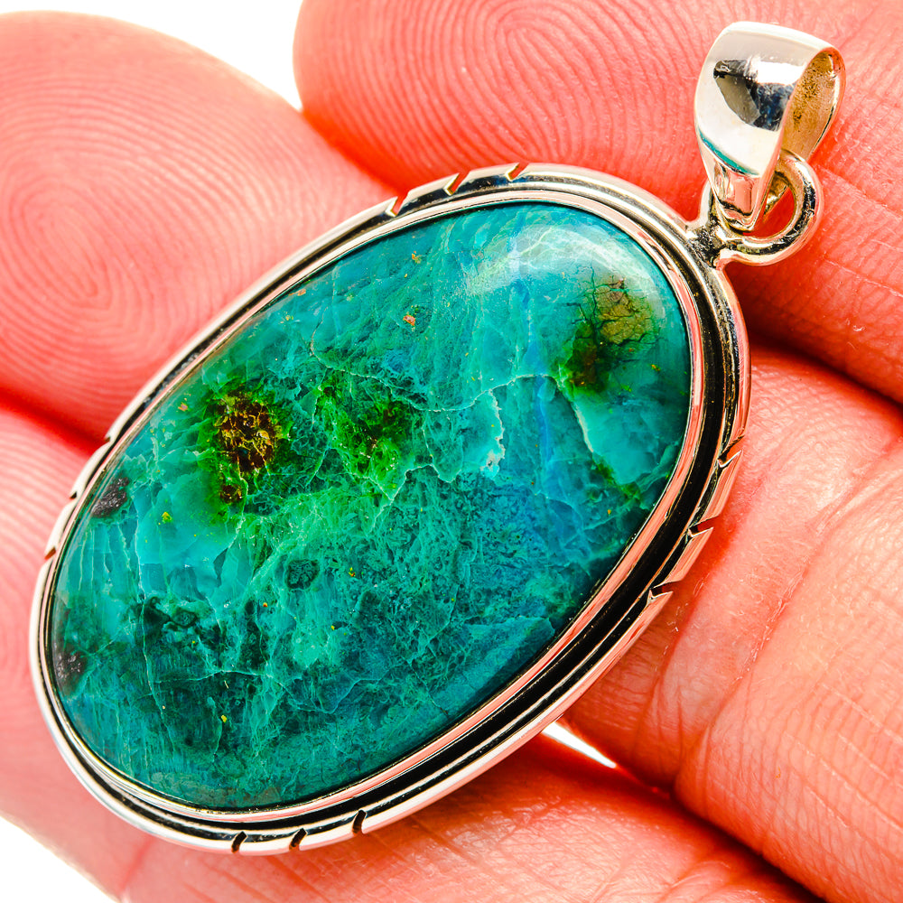 Chrysocolla Pendants handcrafted by Ana Silver Co - PD33019