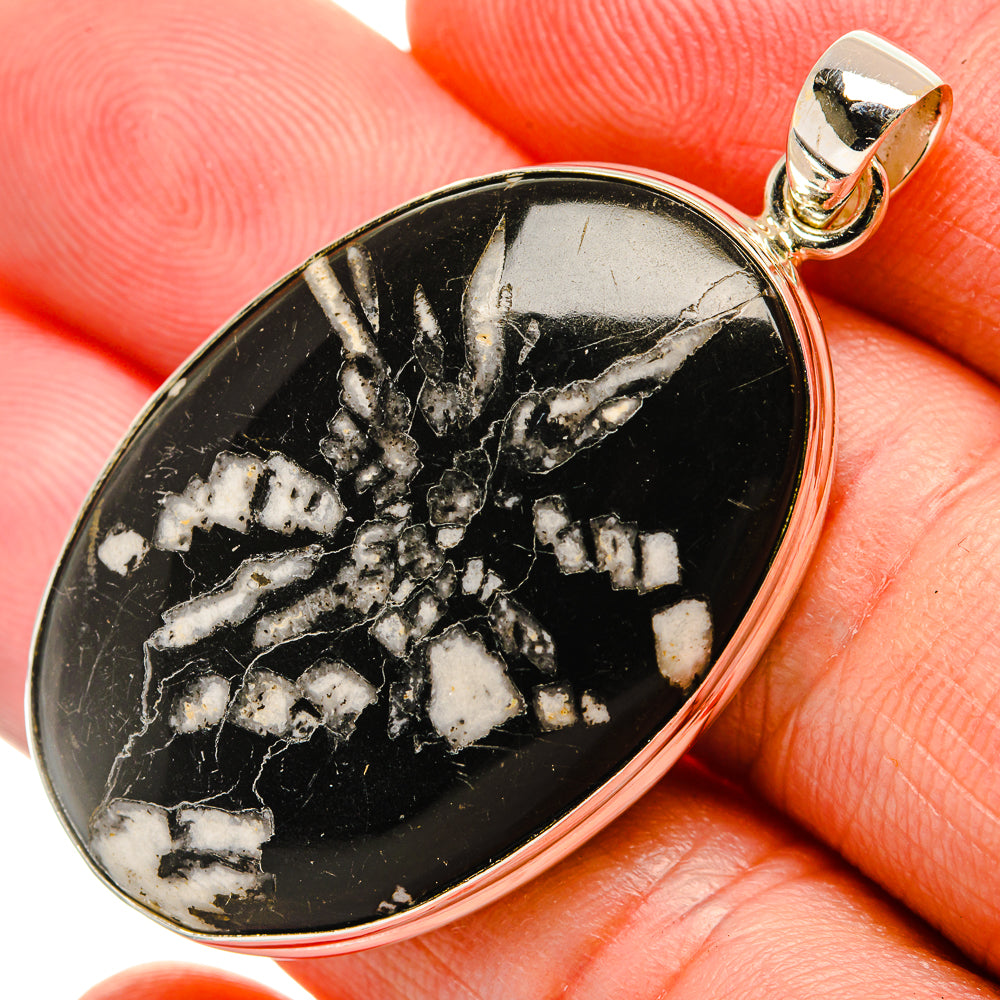Chrysanthemum Stone Pendants handcrafted by Ana Silver Co - PD33032