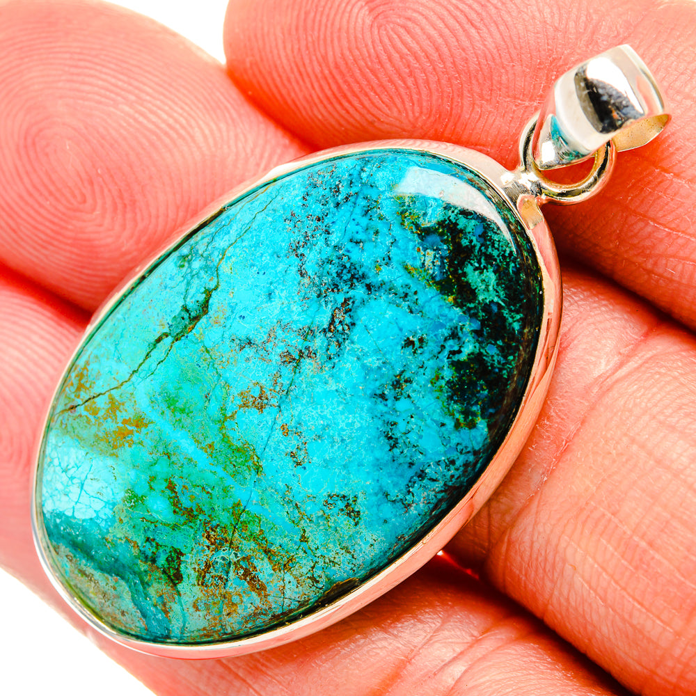 Chrysocolla Pendants handcrafted by Ana Silver Co - PD33035