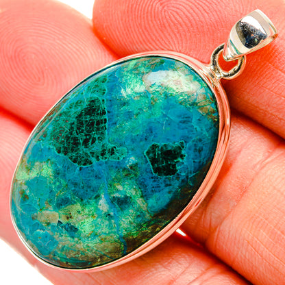 Chrysocolla Pendants handcrafted by Ana Silver Co - PD33036