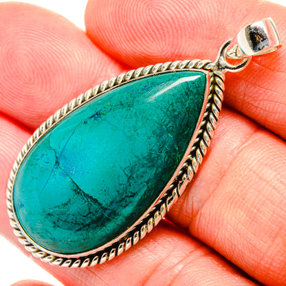 Chrysocolla Pendants handcrafted by Ana Silver Co - PD33043